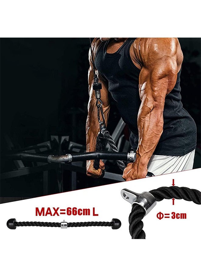 Lift Pulley System, Dual Cable Machine(1.8M And 2.3M) with Upgraded Loading Pin for Triceps Pull Down, Biceps Curl, Back, Forearm, Shoulder-Home Gym Equipment