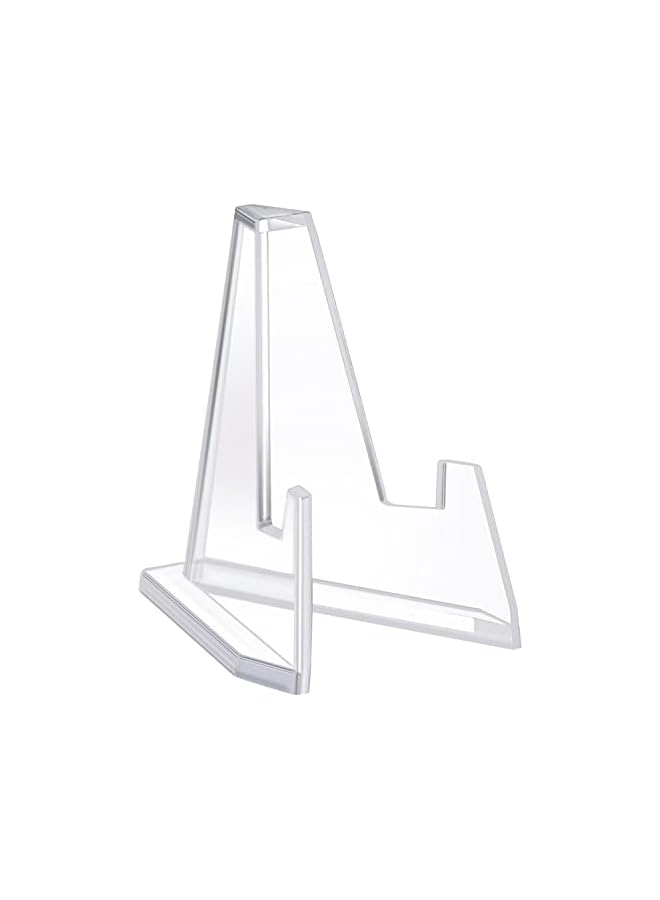 The Bros 12Pcs Mini Clear Acrylic Easel Display Stands, Sports Card Stands, 2.25 Inch Coins Display, Easels Stand, Medals Pockets, Watches Holders, Badge Show Stand Exhibit  - Image 4