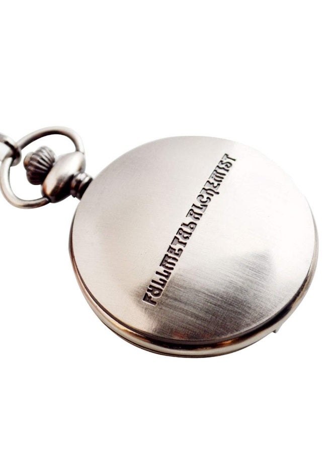 BoShiYa Fullmetal Alchemist Pocket Watch with Chain Vintage Quartz Pocket Watch for Cosplay Accessories Anime Merch - Image 4