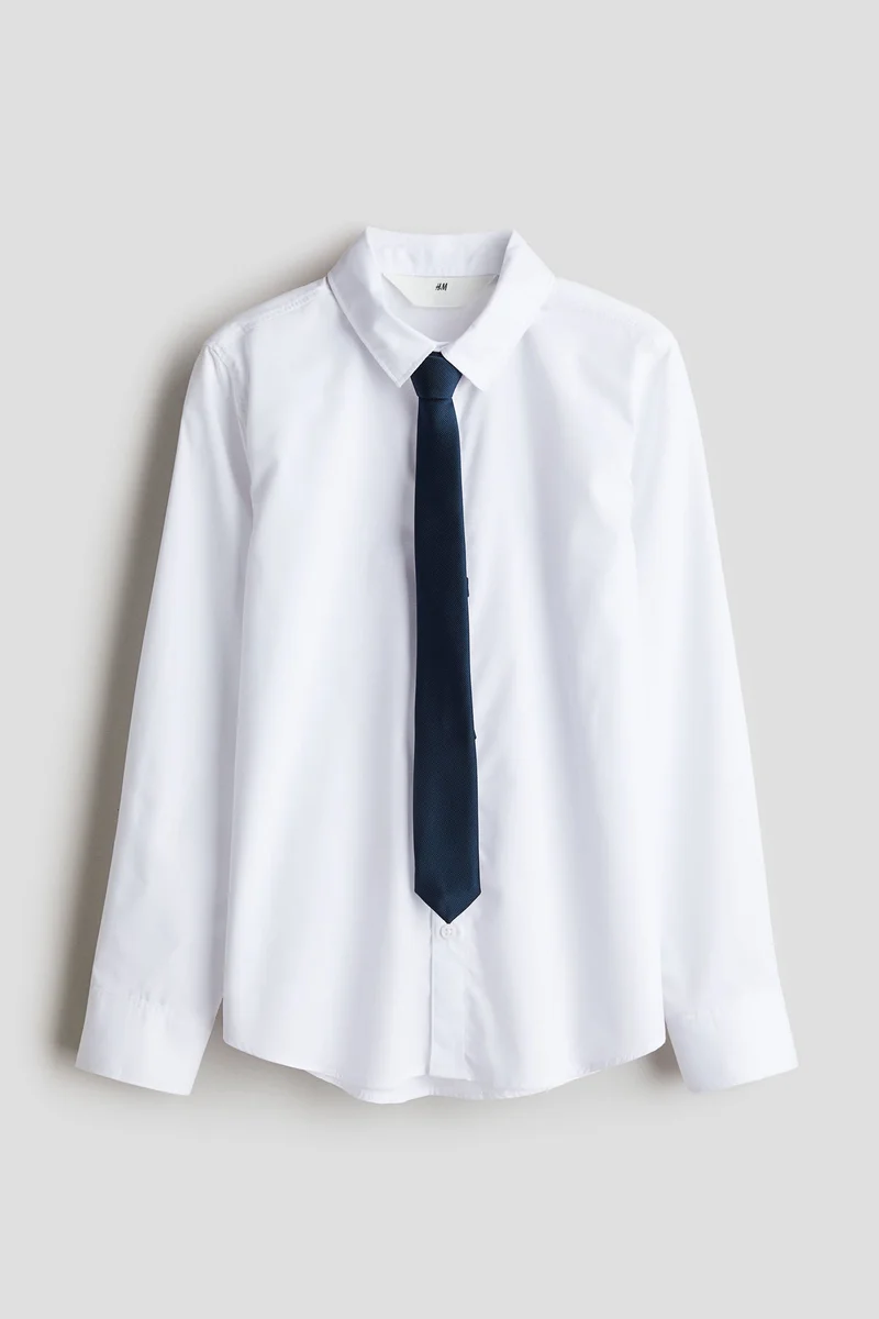 H&M 2-piece shirt and tie set