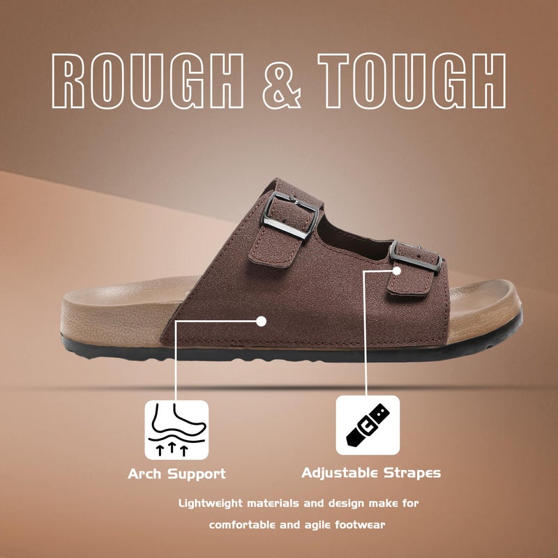 Face Brown Summer Sandals for Men - Image 1