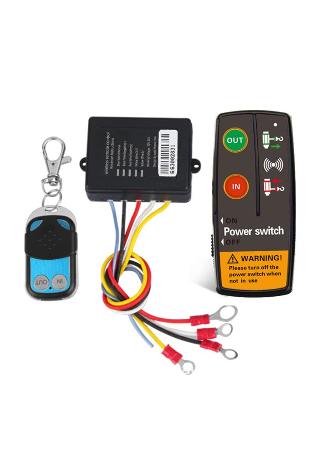 12v 24v Electric Winch Control System Relay Wireless Switch Off-road Winch Controller-Color:Silver - Image 2