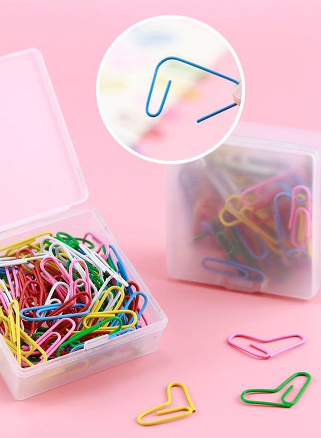100 Paper Clips Colorful Paper Clips for Office High Quality Paper Clips for Documents Paper Clips Small Durable Rust-proof Paper Clips Letter Clips - Image 4