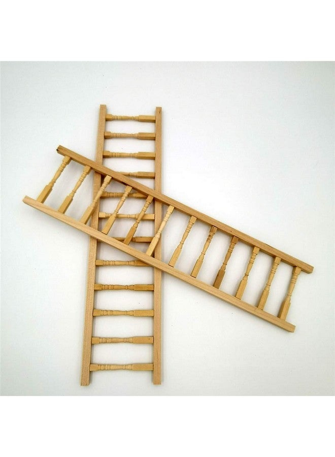 SXFSE Dollhouse Decoration Accessories,Miniature Fence Handrail 1:12 Mini Dollhouse Fence Cute House Mini Fence (Beige, 2 Pcs) - Image 2