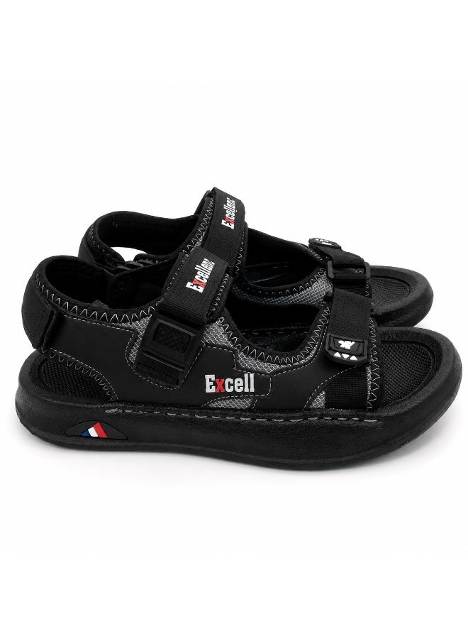 Men's Adjustable Casual Sport Sandals - Lightweight Walking Sandals with Hook & Loop Straps - Comfortable Outdoor & Everyday Wear - Image 3