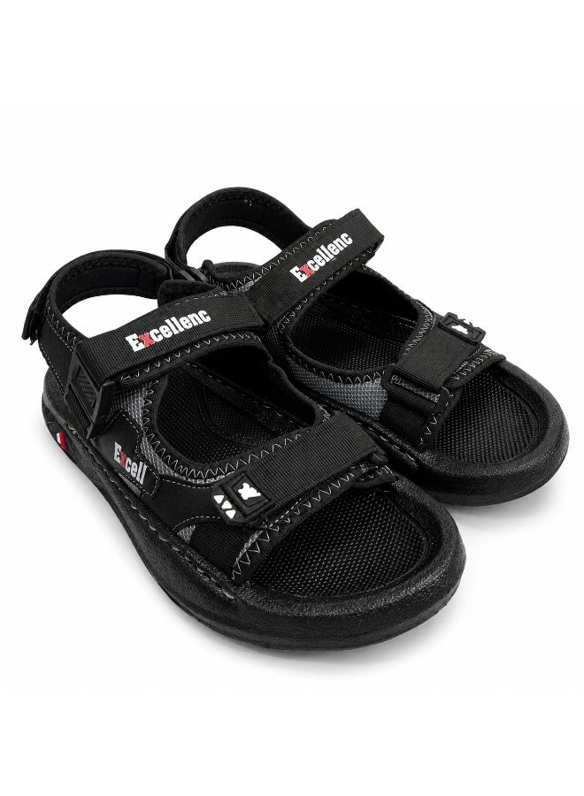 Men's Adjustable Casual Sport Sandals - Lightweight Walking Sandals with Hook & Loop Straps - Comfortable Outdoor & Everyday Wear - Image 4