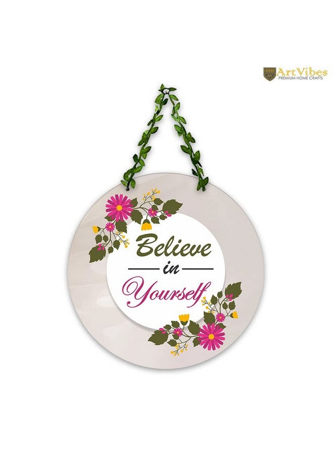 Artvibes Believe in Yourself Wall Hanging for Home | Decorative Items For Decor | MDF Wooden Hanger Decoration | Art Piece (WH_8205N) - Image 5