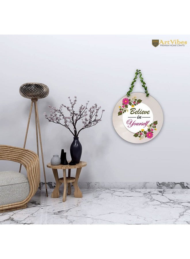 Artvibes Believe in Yourself Wall Hanging for Home | Decorative Items For Decor | MDF Wooden Hanger Decoration | Art Piece (WH_8205N) - Image 3