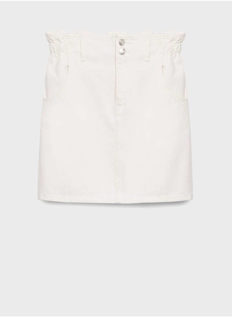 MANGO - Denim Mini Skirt - Image 1