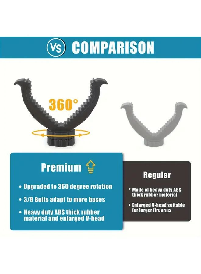 Heavy Duty 360 Degree Rotation V Yoke Tripod Head Model HTPV005 for Telescope Hunting Camera - Image 3