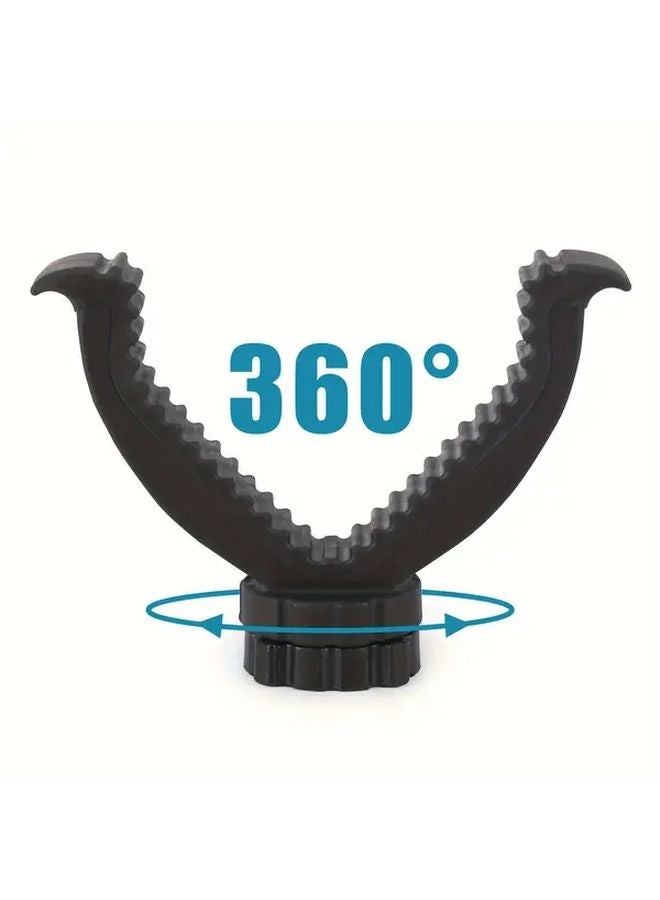 Heavy Duty 360 Degree Rotation V Yoke Tripod Head Model HTPV005 for Telescope Hunting Camera - Image 2