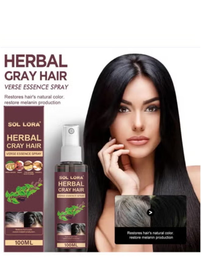 SOL LORA Herbal Hair Conditioner Polygonum multiflorum Herbal Essence Moisturizing Hair Care Black Hair Conditioner 100ML - Image 1