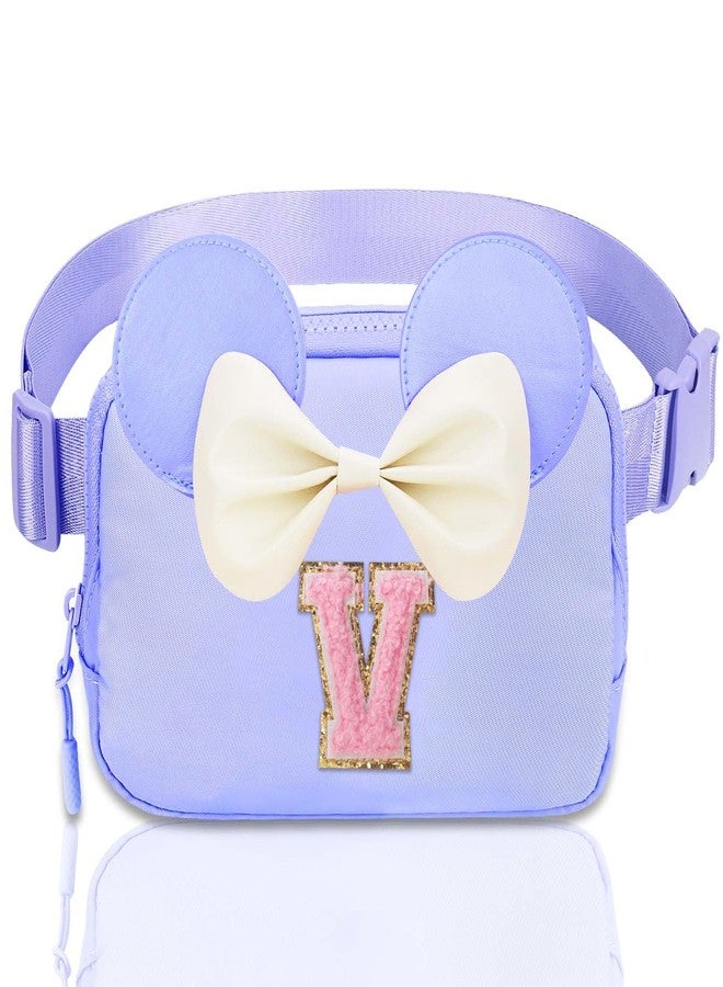 كيجيا حقيبة خصر للأطفال - حقائب فاني للبنات - حقائب كروس بودي صغيرة للبنات - هدايا شخصية للأطفال - هدية عيد ميلاد للمراهقين - لون بنفسجي V - Image 1