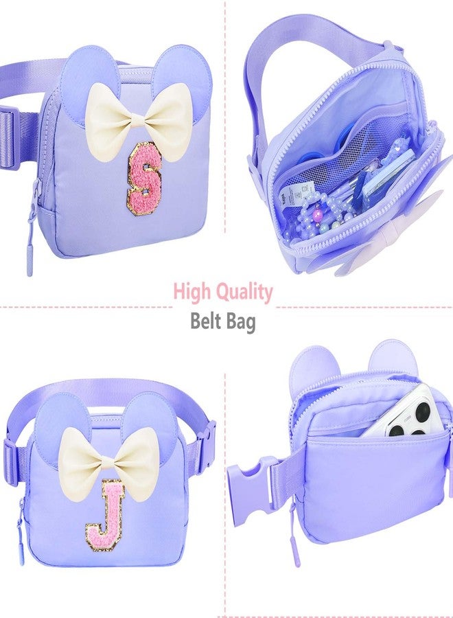 كيجيا حقيبة خصر للأطفال - حقائب فاني للبنات - حقائب كروس بودي صغيرة للبنات - هدايا شخصية للأطفال - هدية عيد ميلاد للمراهقين - لون بنفسجي V - Image 4