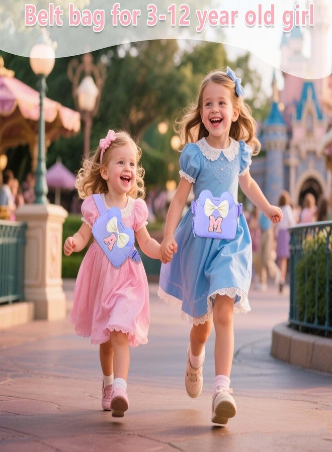 كيجيا حقيبة خصر للأطفال - حقائب فاني للبنات - حقائب كروس بودي صغيرة للبنات - هدايا شخصية للأطفال - هدية عيد ميلاد للمراهقين - لون بنفسجي V - Image 5