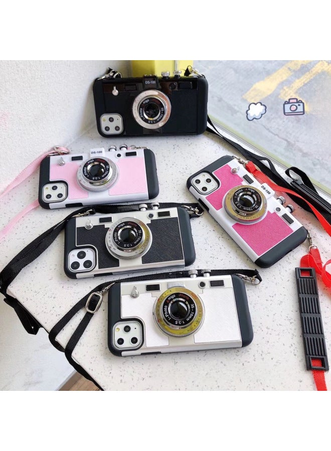 Emily In Paris With The Phone Case For iphone16 Camera 15 Retro Photo 14Promax-Color:Black-Applicable Model:For iphone 7/8
