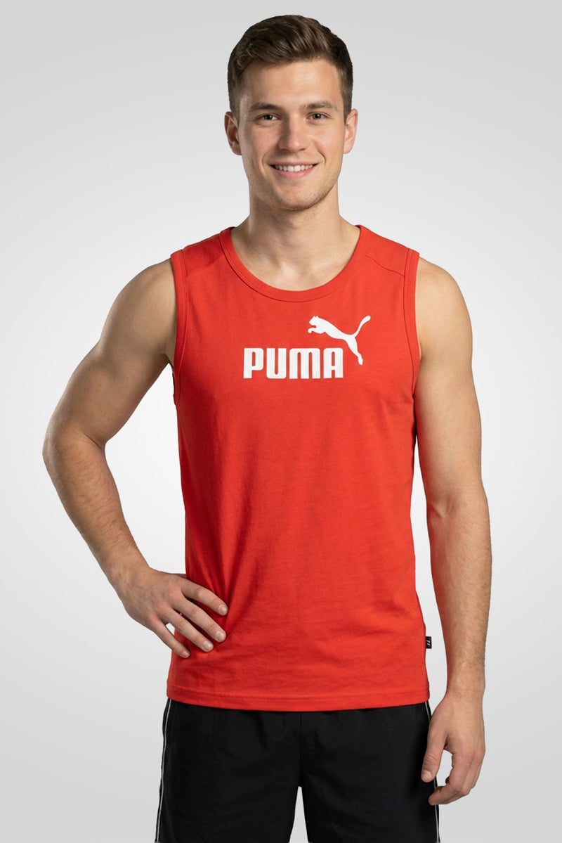 PUMA Men Sportswear Fit Sleeveless Training Vest, Red - Image 1