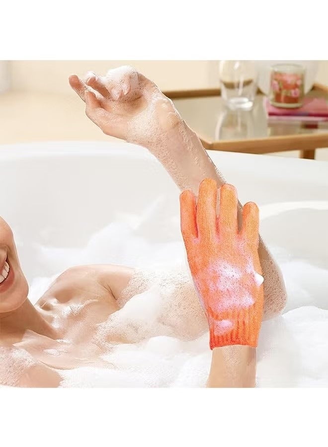 Exfoliating Gloves, Premium Scrub, Double Sided Bath Gloves, Skin Exfoliator for Body, Spa Massage Dead Skin Cell Remover, Shower Accessories for Women Man - Image 3