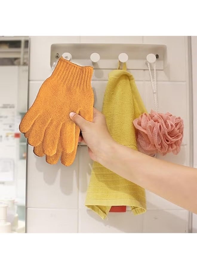 Exfoliating Gloves, Premium Scrub, Double Sided Bath Gloves, Skin Exfoliator for Body, Spa Massage Dead Skin Cell Remover, Shower Accessories for Women Man - Image 5