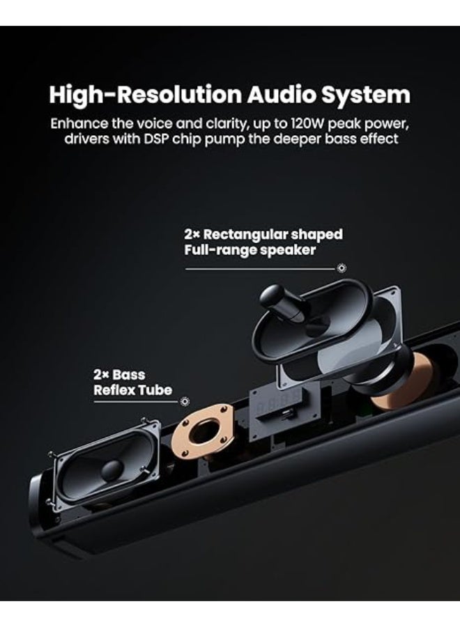 مكبر صوت للتلفزيون مع مضخم صوت للألعاب على الكمبيوتر - Image 3