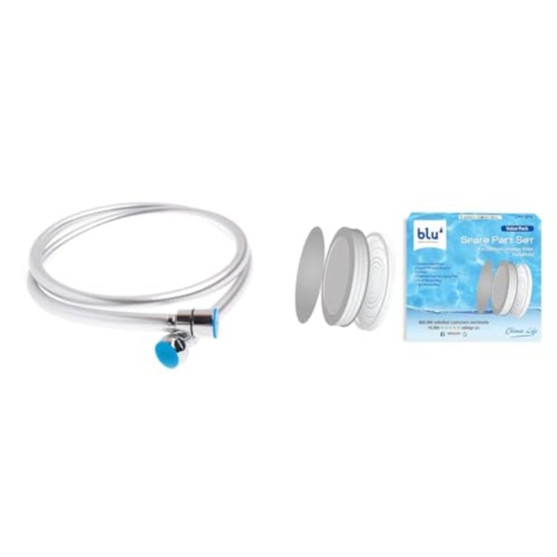 Blu Chromolux Shower Hose for + Blu Spare Parts Set for Bundle - Image 1