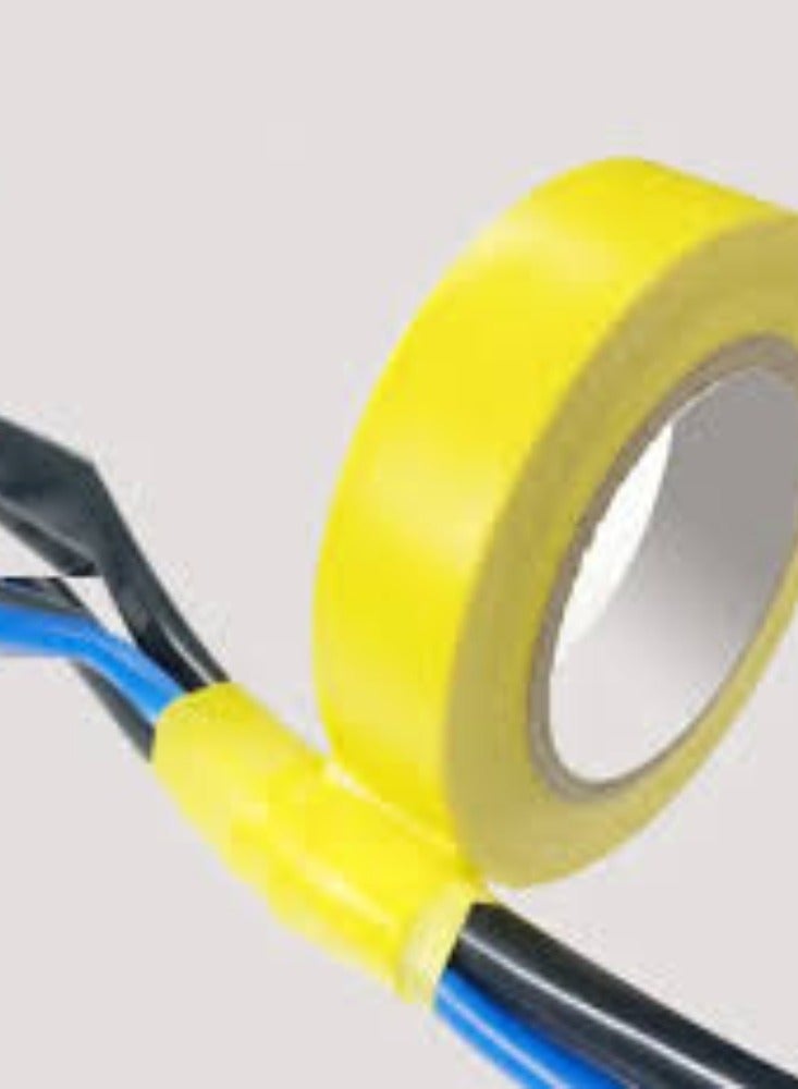 KNP KNP Insulating Wire Tape (Yellow) is used in electrical applications for insulation, protection, and color coding. - Image 3