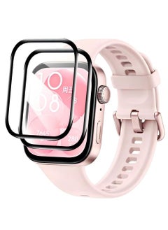 CoomBe 2 Pcs Screen Protector Compatible for Huawei Watch Fit 3, Anti-Scratch Film Hardness Tempered Glass 