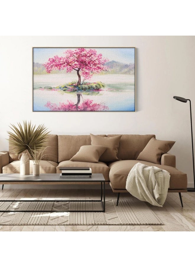 Home Gallery Abstract Framed Portrait Of Oriental Cherry Tree Wall Art - Image 5