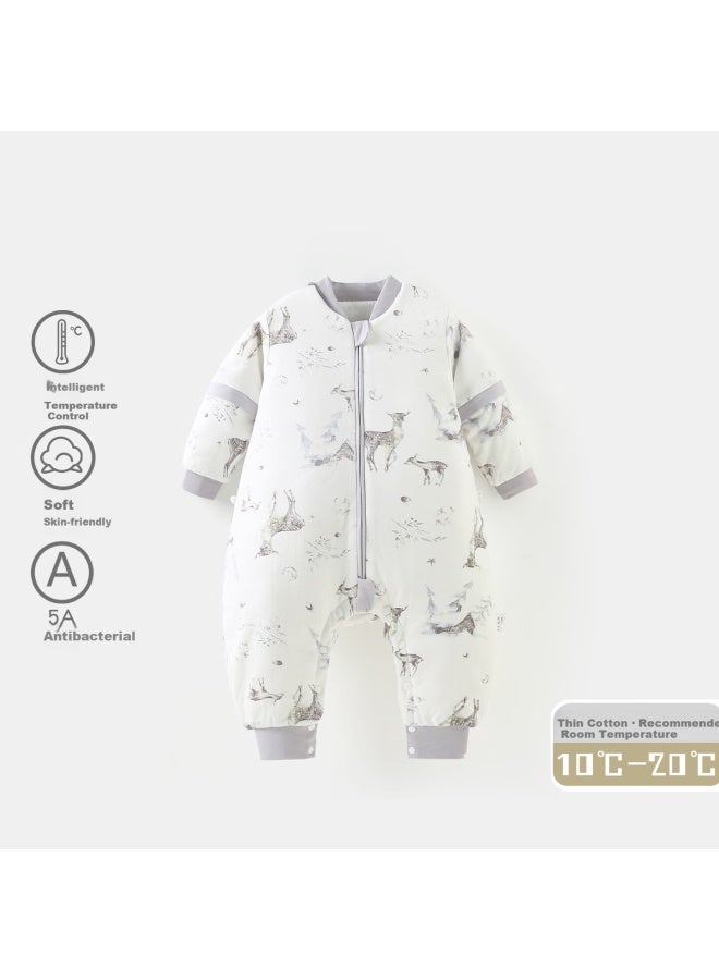 Duuduu Baby Sleeping Bag Infant Romper Kids Spring Autumn Four Seasons Leg-separated Anti-kick Quilt Boys Girls Pajamas Homewear Deer
