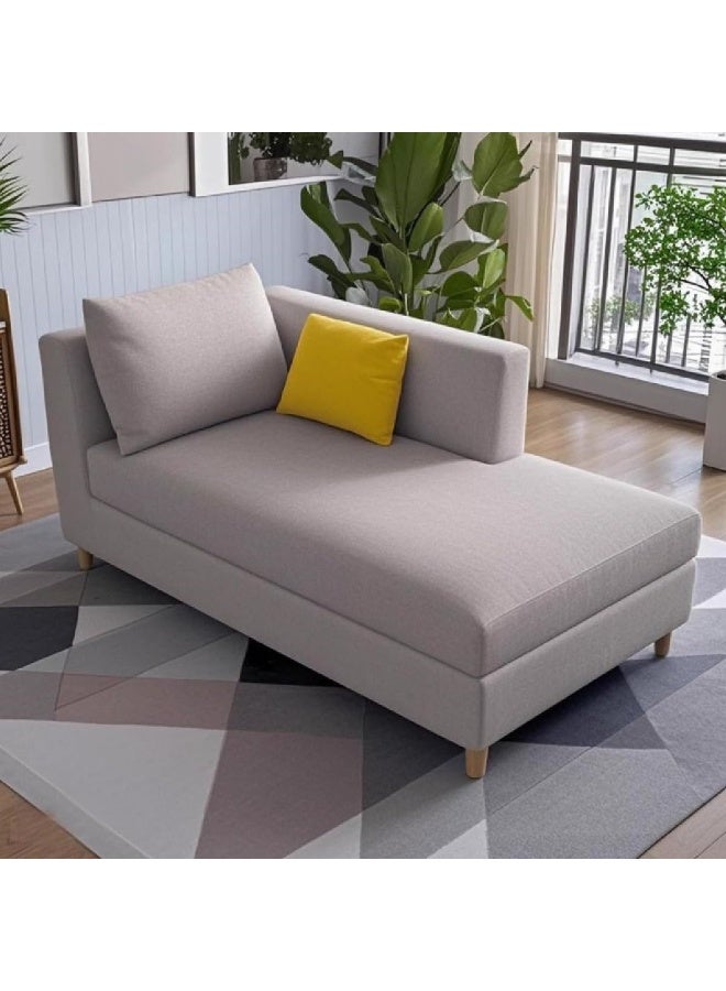 Zayn comforts أريكة تشيس لونج بسيطة صلبة مع ذراعين مربعين و 2 وسائد - Image 1