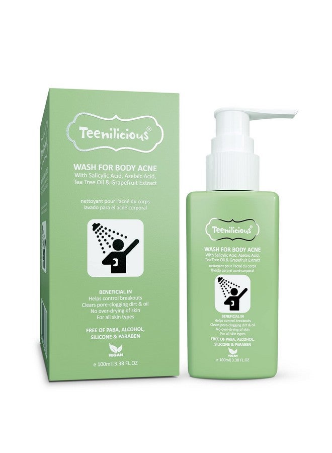 Teenilicious Body Acne Wash With 1% Ww Salicylic Acid & Tea Tree Oil | Reduces Acne Breakouts, Acne Scars | Chemical & Paraben Free | All Skin Types For Women & Men - 100Ml - Image 1
