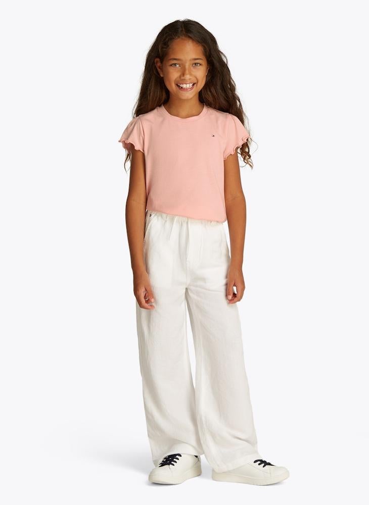 TOMMY HILFIGER Kids Essential Ruffle Sleeve Top  - Image 1