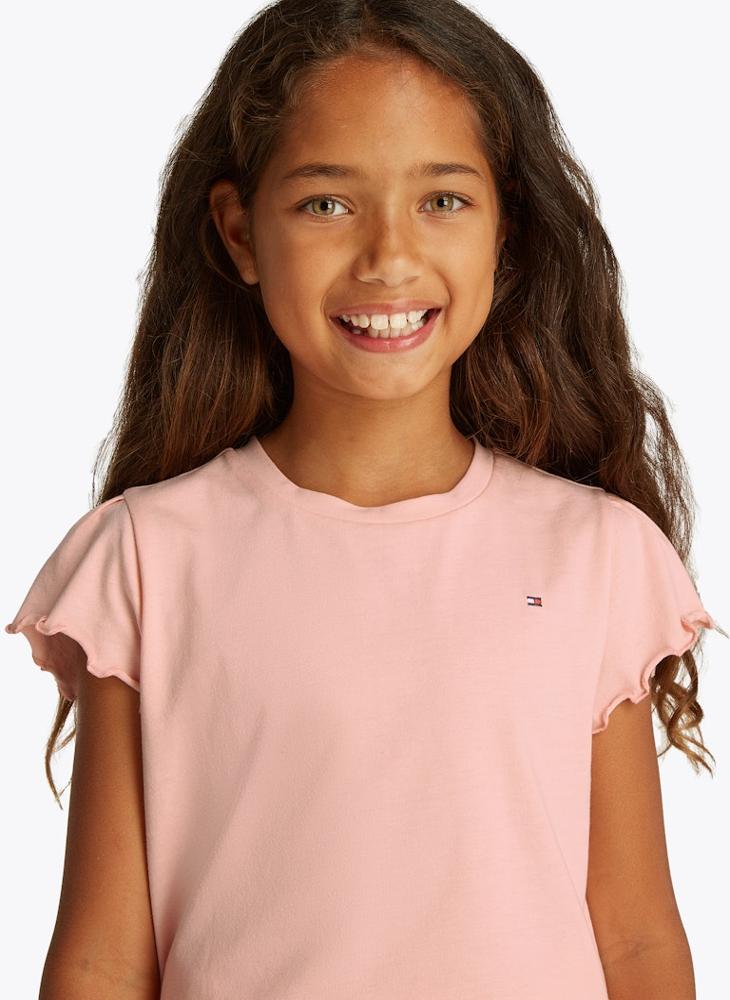 TOMMY HILFIGER Kids Essential Ruffle Sleeve Top  - Image 3