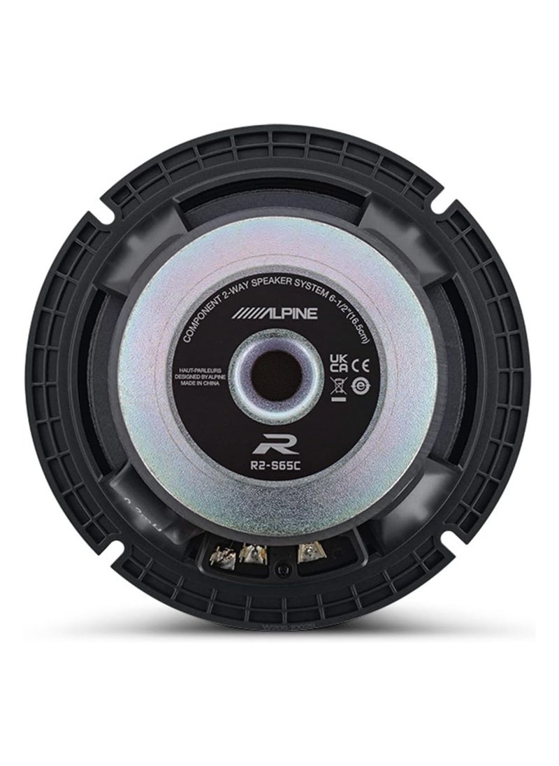 Alpine مكبرات صوت Alpine R-Series R2-S65C ثنائية الاتجاه مقاس 6-1/2 بوصة بقوة قصوى 300 وات  - Image 4