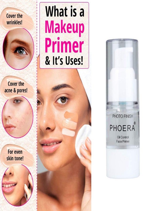 PHOERA Primer Face Foundation Primers,Face Primer for Makeup Long Lasting Hydrating Smoothing Isolated Moisturizing Oil Free Effect Make Up Base Matte Makeup Primer (2 * 18ml) - Image 2