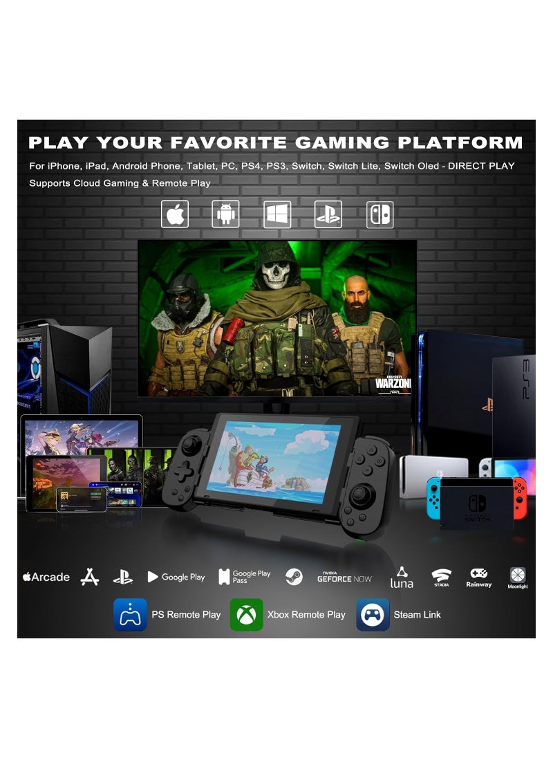KASTWAVE - Mobile Gaming Controller Compatible with Phone/Pad/Android/Tablet/PC/Switch/PS3/PS4, Wireless Gamepad Joystick with Turbo/6-axis Gyro/Vibration, Play Cloud Gaming/PS Remote Play/Link - Image 1