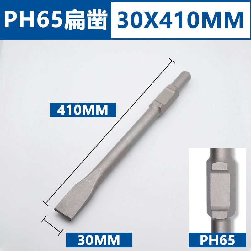 Alloy Chisel Bit, Wall Channelling Hex Shank 65A flat chisel 