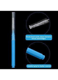 Patelai 100 Pieces Braces Brush For Cleaner Interdental Brush Toothpick Dental Tooth Flossing Head Oral Dental Hygiene Flosser Toothpick Cleaners Tooth Cleaning Tool(Bright Colors,Multiple Sizes)  - Image 4