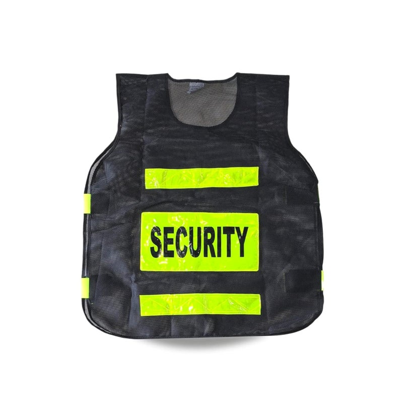 Safe Cure Reflective Jacket for Men & Women | Print Security Guard Design | Radium | Multipurpose - Traffic Control, Sports, Construction | Black Pack of 1 - Image 5