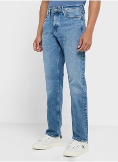 Calvin Klein Jeans Straight Fit Light Wash Jeans  - Image 1