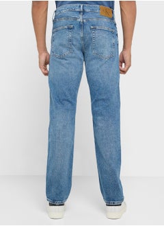 Calvin Klein Jeans Straight Fit Light Wash Jeans  - Image 3