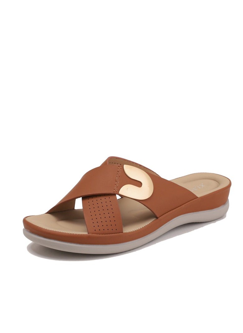 SIKETU New one-piece casual wedge heel women's shoes, soft soled sandals  - Image 1
