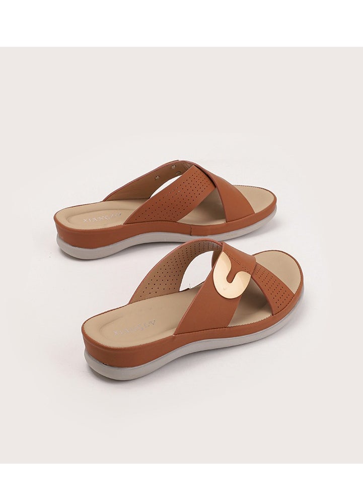 SIKETU New one-piece casual wedge heel women's shoes, soft soled sandals  - Image 2