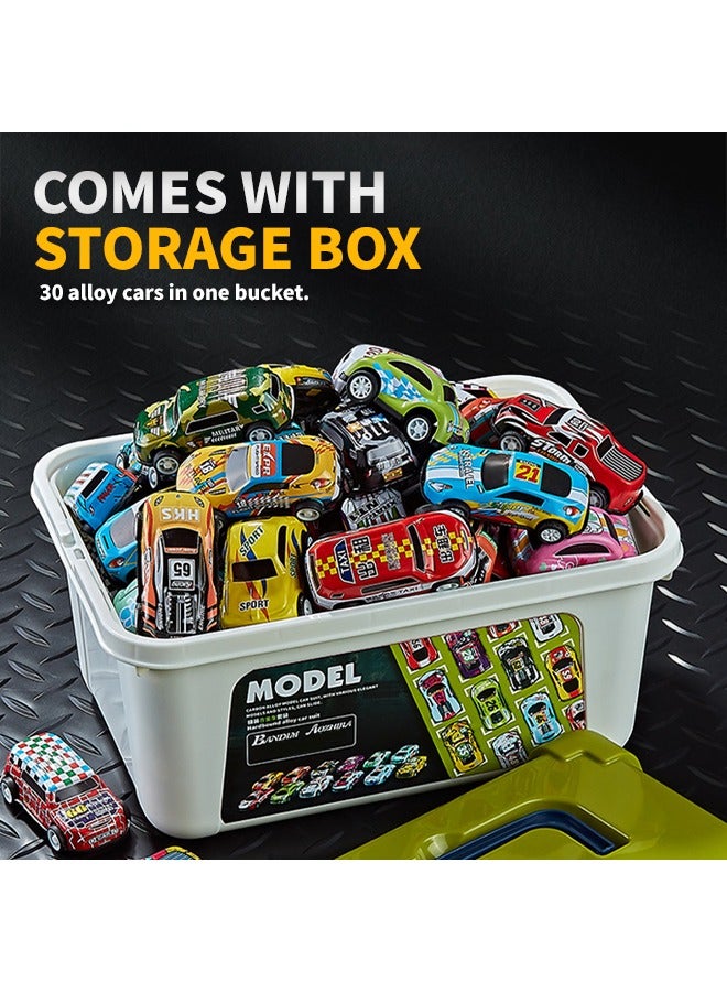 30 Pcs Pull Back Cars, Aluminum Alloy Toy Car, Various Styles, Suitable for Group Games and Racing - Image 5