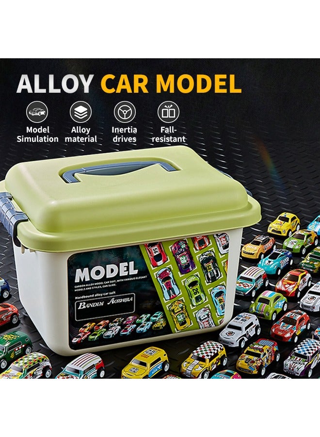 30 Pcs Pull Back Cars, Aluminum Alloy Toy Car, Various Styles, Suitable for Group Games and Racing - Image 2
