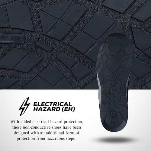 New Balance Elite Lite Electrical Hazard Women's Medium Composite Toe, Industrial Work Shoe Lightweight & Slip Resistant, Black Rose, 8.5 - Image 2