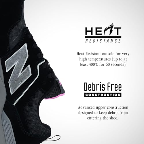 New Balance Elite Lite Electrical Hazard Women's Medium Composite Toe, Industrial Work Shoe Lightweight & Slip Resistant, Black Rose, 8.5 - Image 4