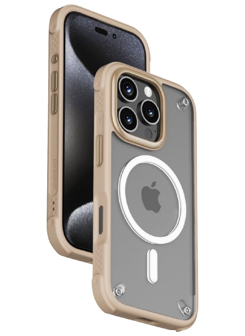 Momax Air Magnetic for iPhone 16 Pro MAX Case Cover 360 Protection - Rose Gold  - Image 1