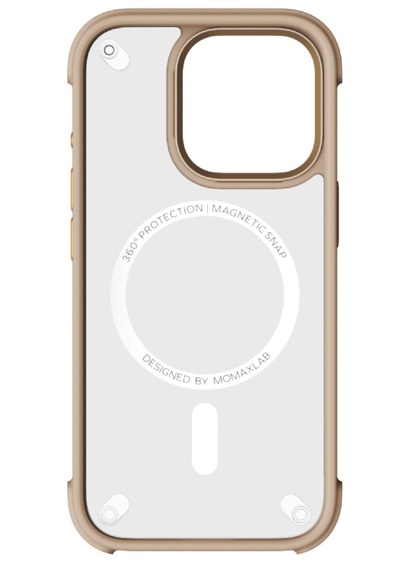 Momax Air Magnetic for iPhone 16 Pro MAX Case Cover 360 Protection - Rose Gold  - Image 4