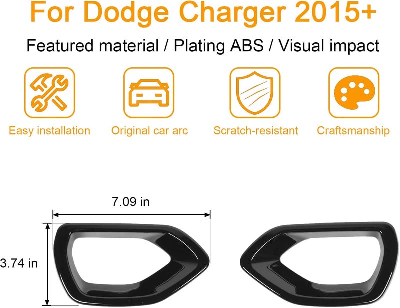 Hoolcar غطاء شبكة الصدام الأمامي من هولكار لدودج تشارجر - Image 2